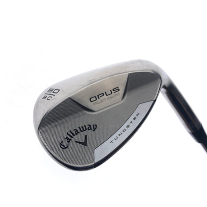 Used TOUR ISSUE Callaway Opus Platinum Chrome Lob Wedge / 60 Degree / Stiff Flex