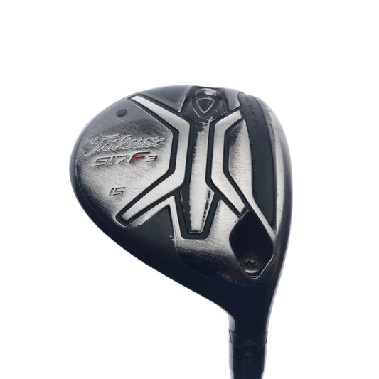 Used Titleist 917 F3 3 Fairway Wood / 15 Degrees / Stiff Flex
